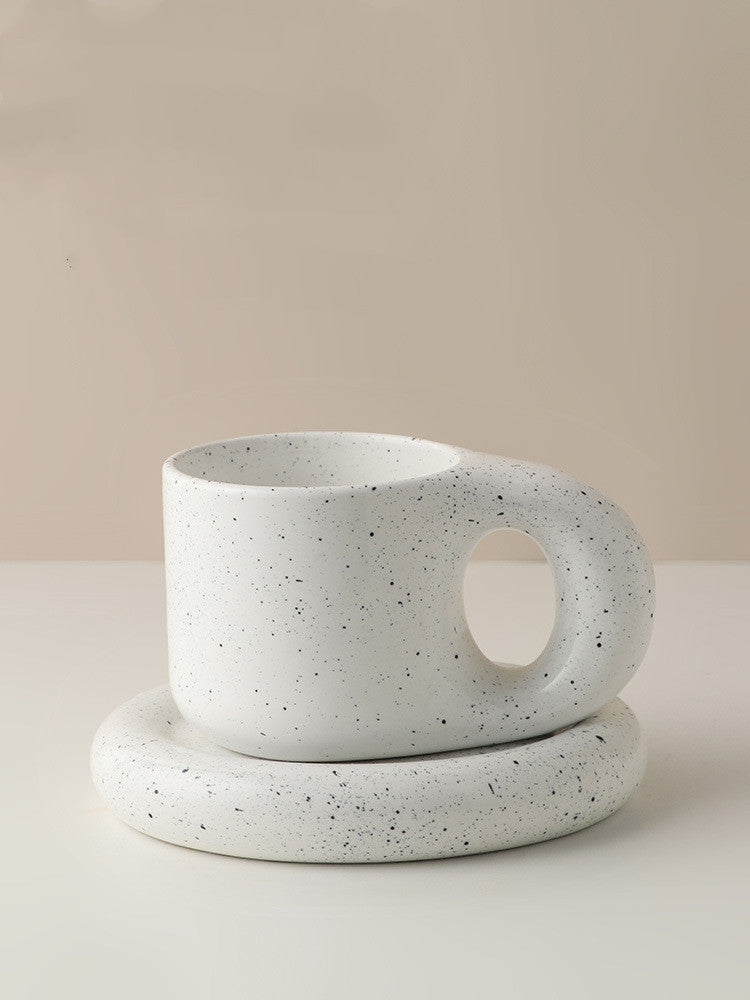 Handmade Ceramic Mug and Oval Plate