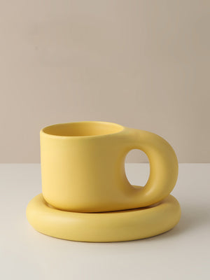 Handmade Ceramic Mug and Oval Plate