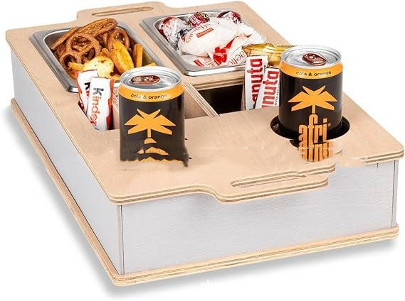 Snack Drinks Placed Sofa Wooden Box