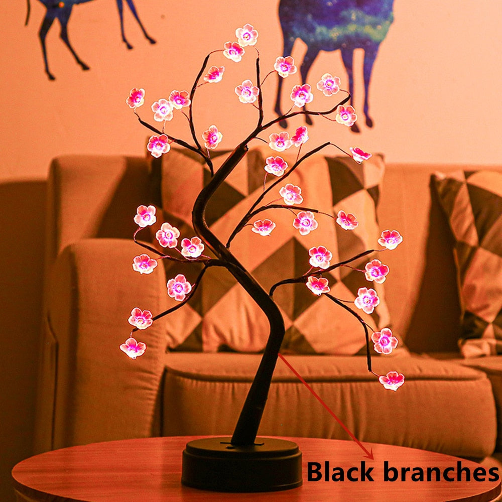 Mini-Baum-Tischlampe