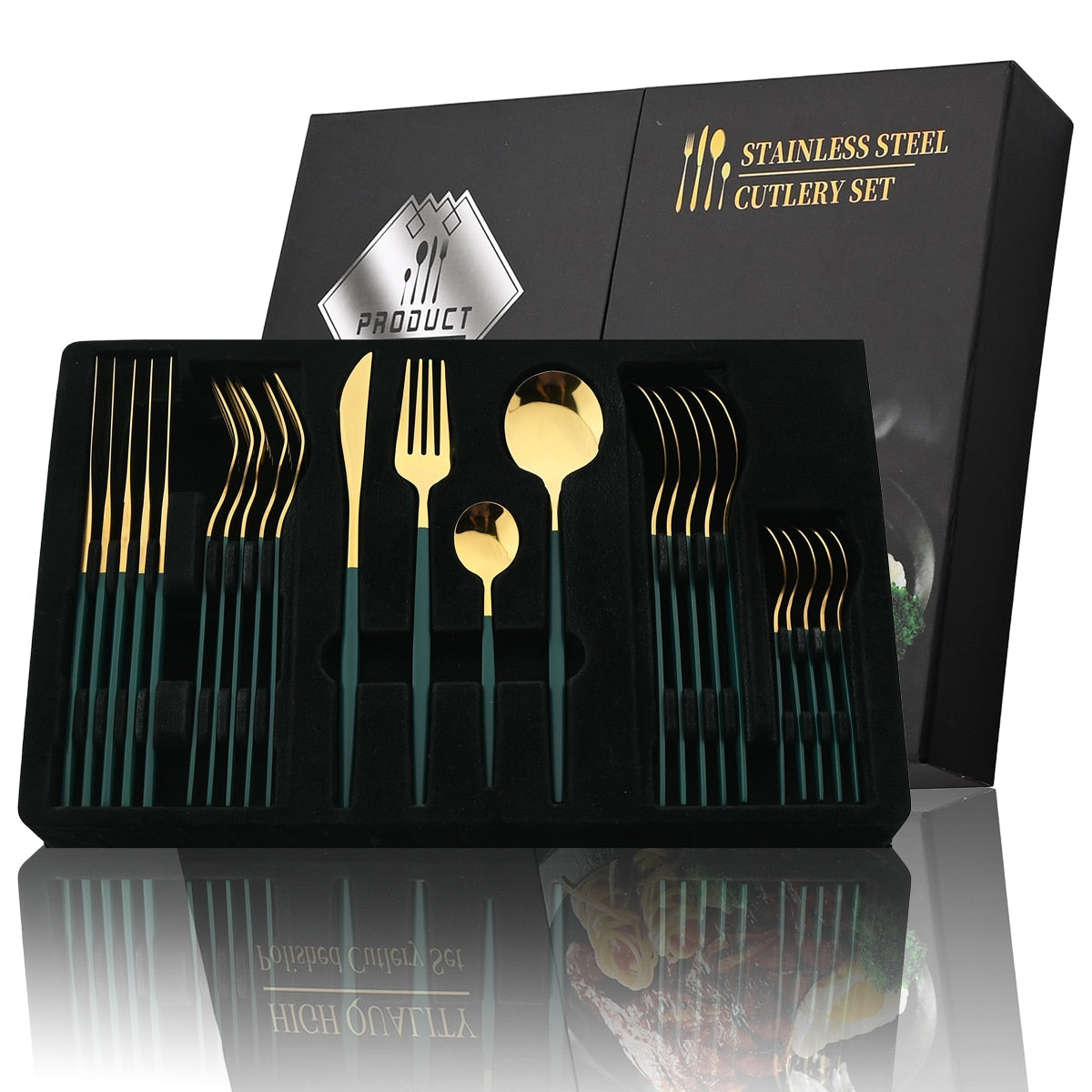 Golden Cutlery Set