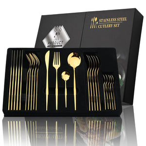 Golden Cutlery Set