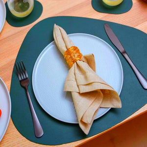 Leather table Mats Set