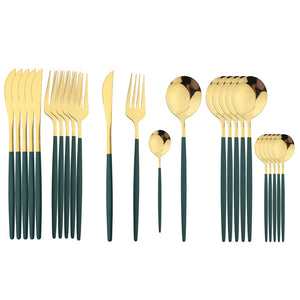 Golden Cutlery Set