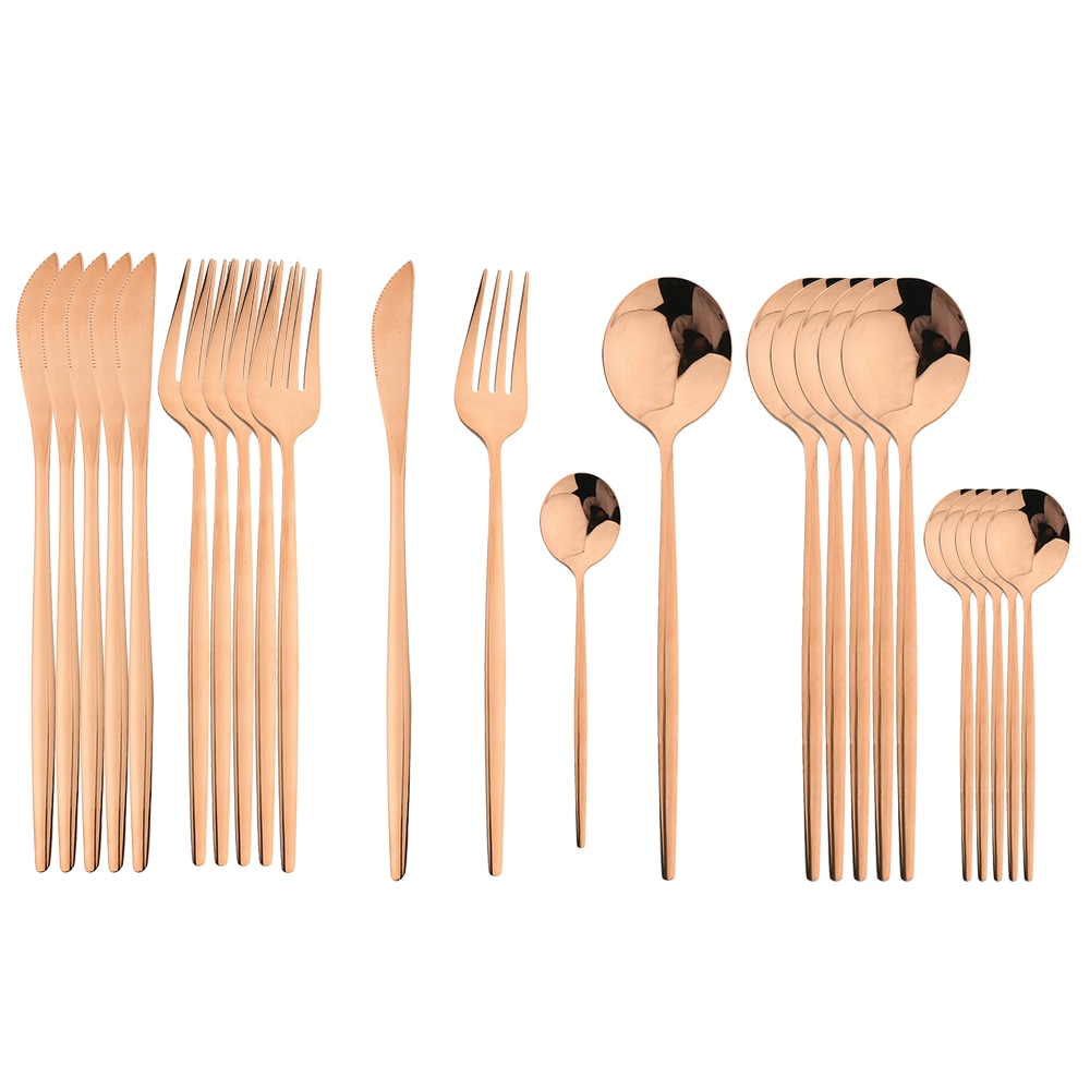 Golden Cutlery Set