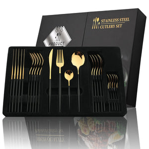 Golden Cutlery Set