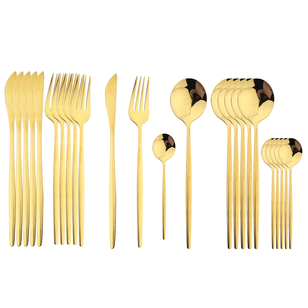 Golden Cutlery Set