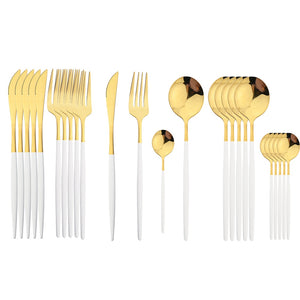 Golden Cutlery Set