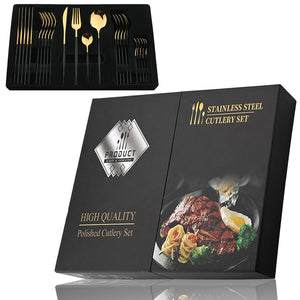 Golden Cutlery Set