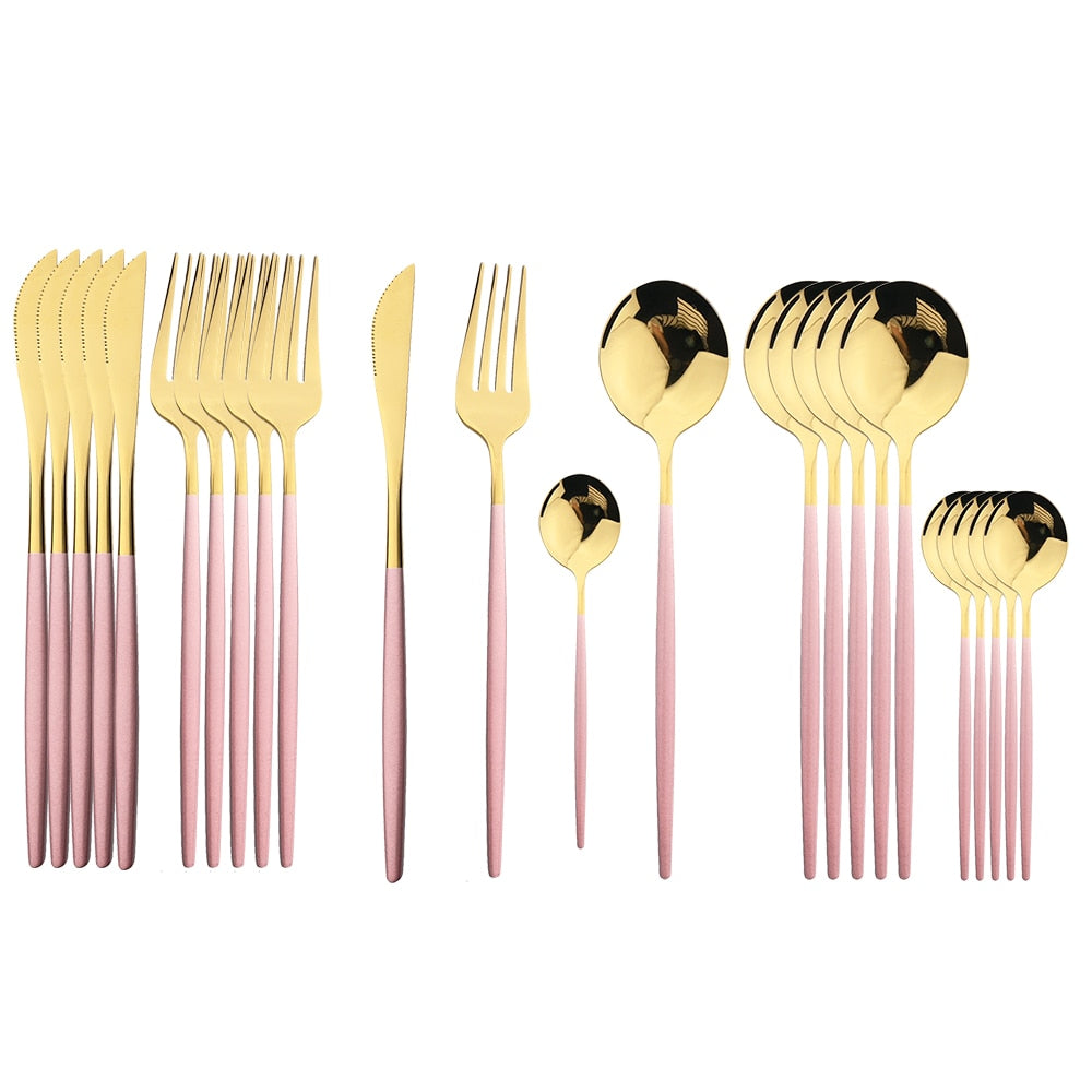 Golden Cutlery Set