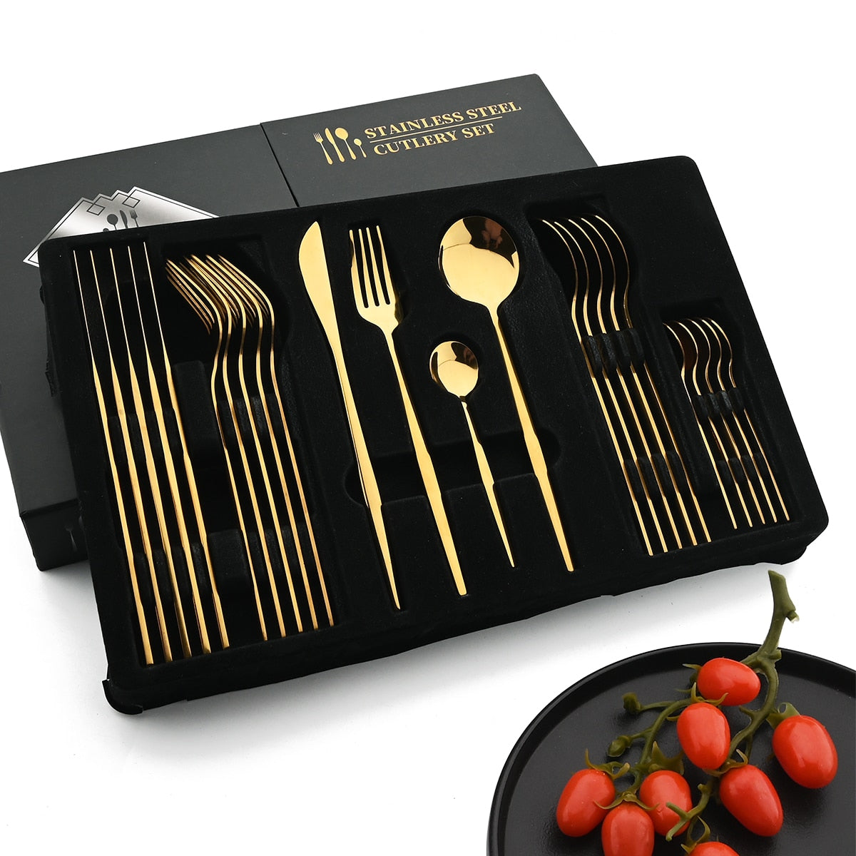 Golden Cutlery Set