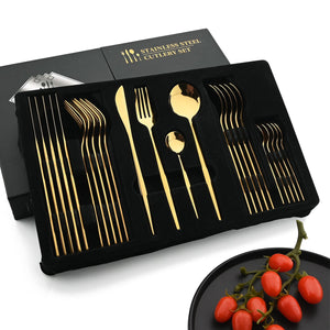 Golden Cutlery Set