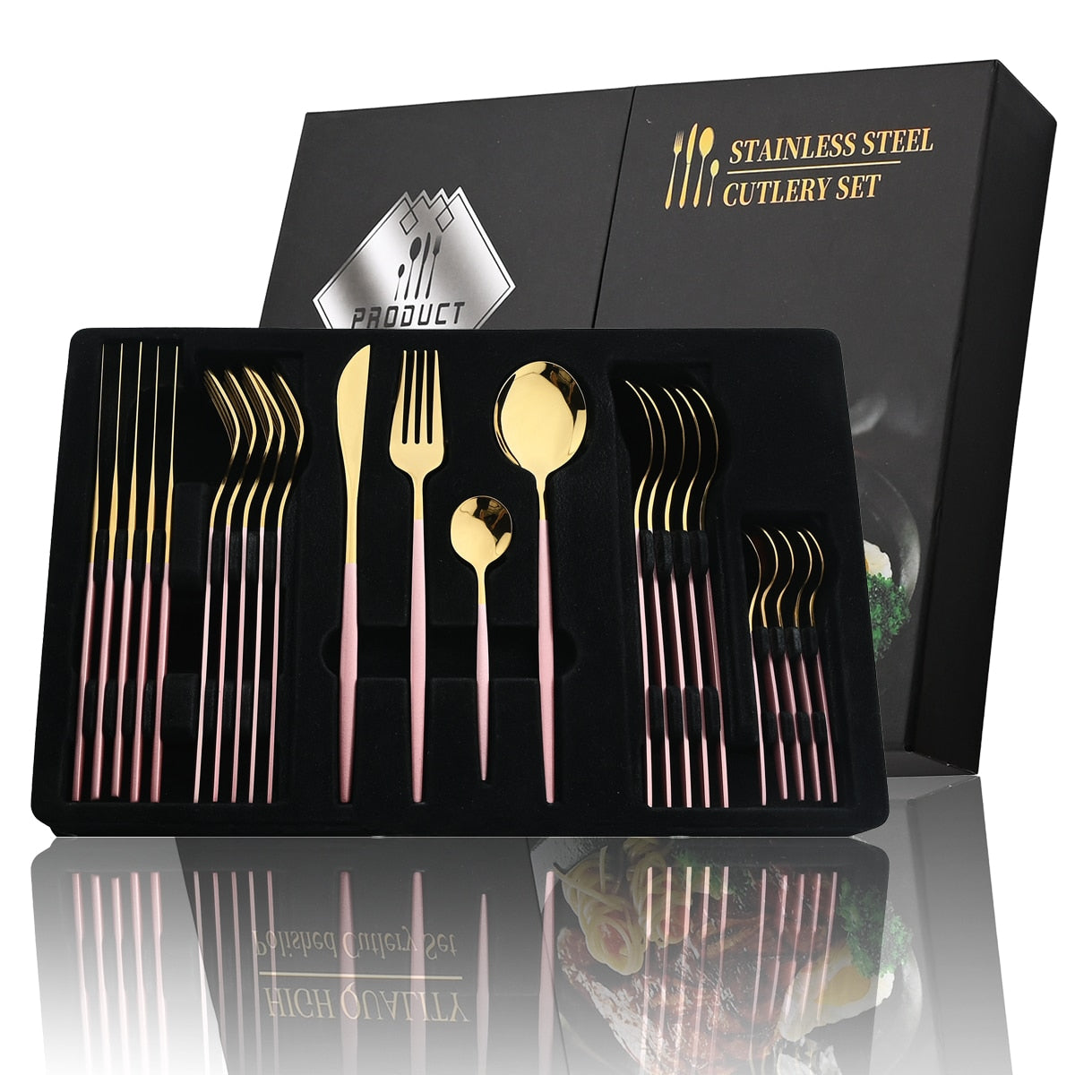 Golden Cutlery Set